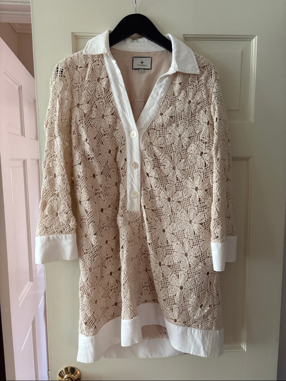 Tuckernuck crochet dress size S